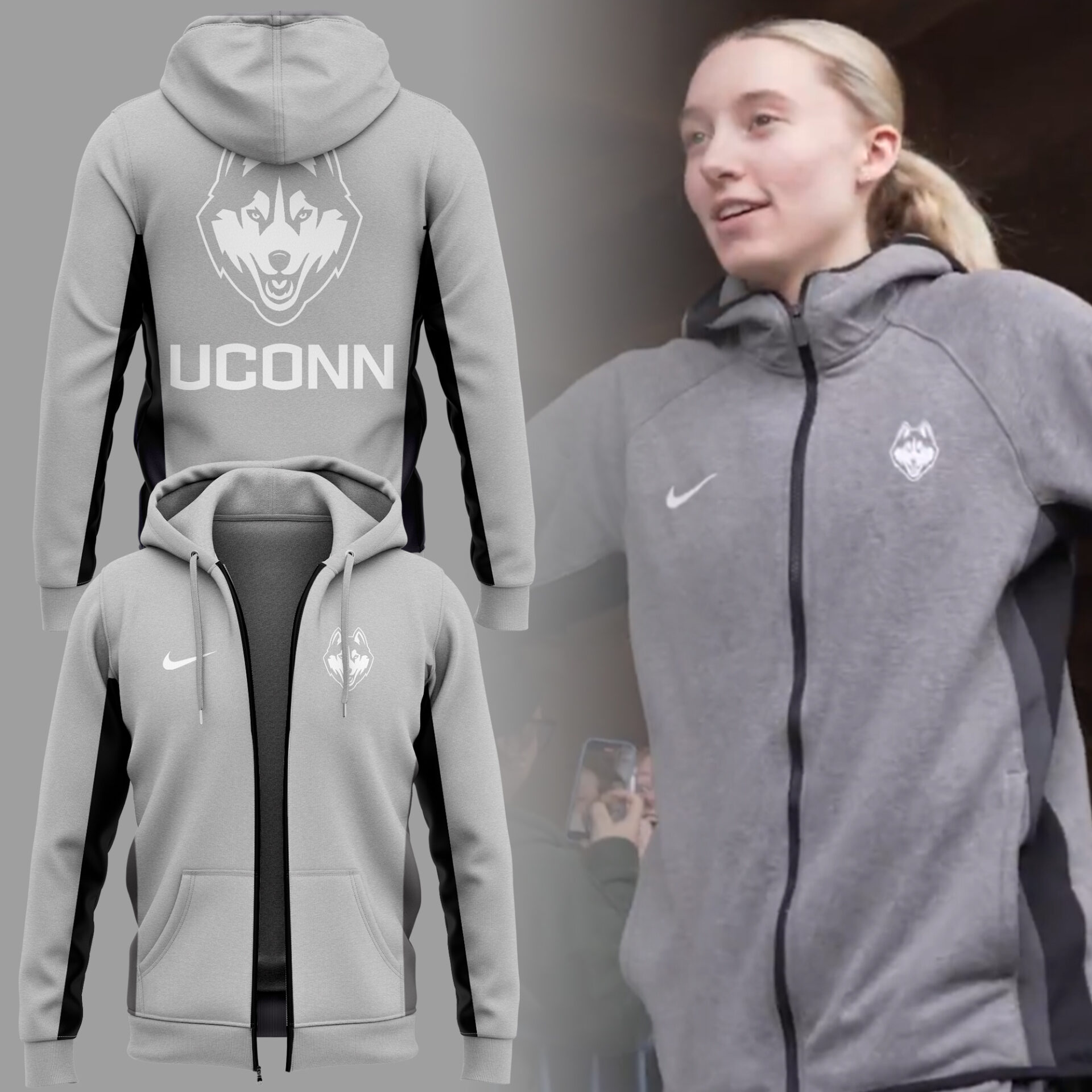 UConn WomenÃ¢â‚¬â„¢s Basketball Zip Hoodie Presents For A Basketball Player