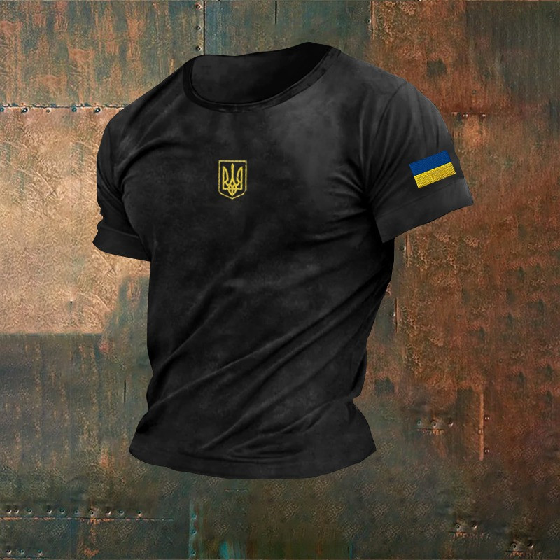 Ukrainian Trident Symbol Zelensky Green Shirt Ukraine T-Shirt Zelensky Gifts