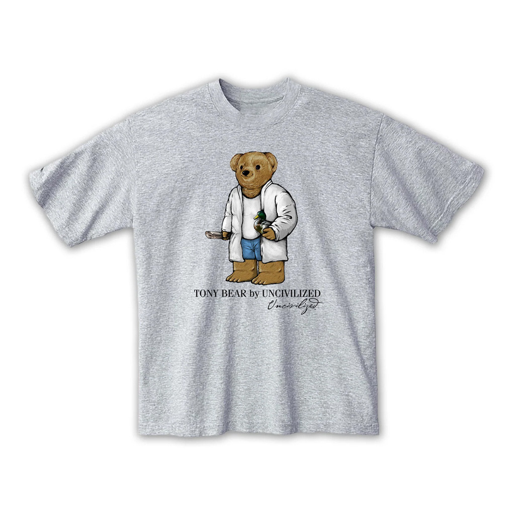 Uncivilized Merch Uncivilized Tony Bear T-Shirt T-Shirt Gifts For Dudes