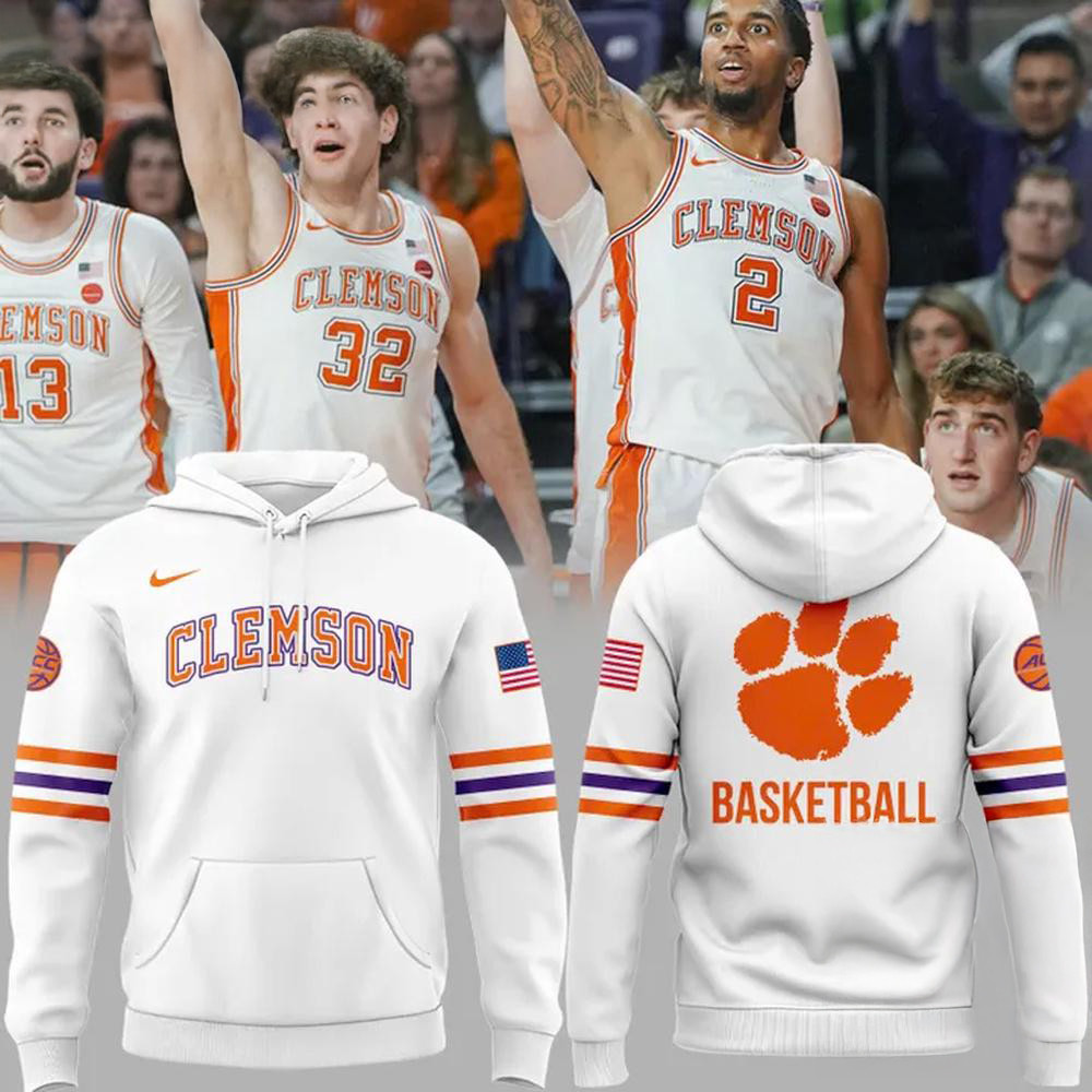 Uniform Clemson Tiger 2025 Basketball Special New Hoodie Gifts For Basketball Lovers