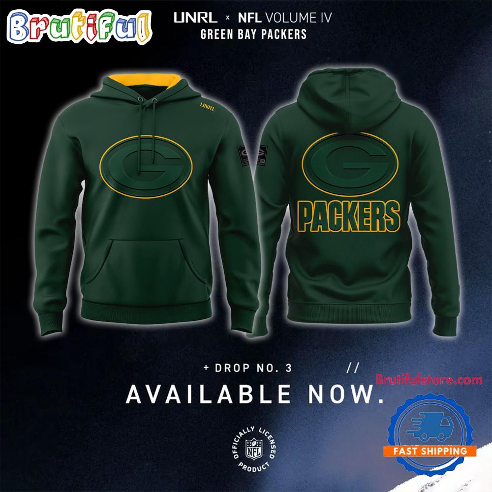 UNRL x NFL Green Bay Packers Crossover II Off Hoodie