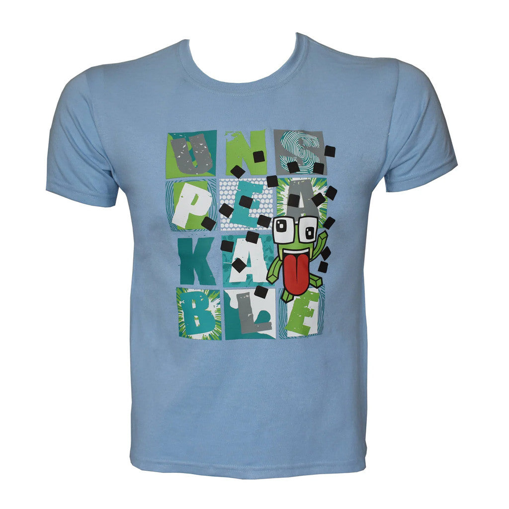 Unspeakable Merch Blue Block T-Shirt Gifts For Best Friends.