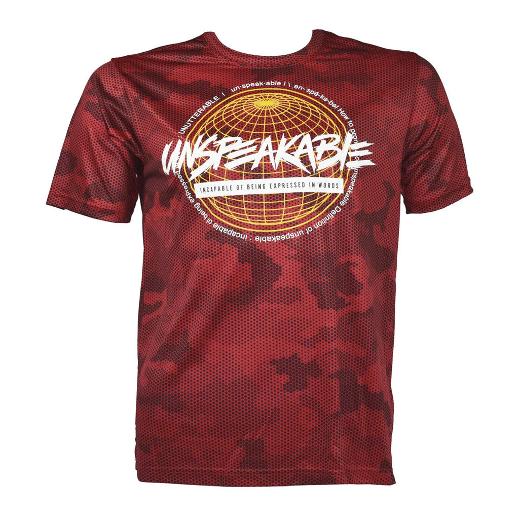 Unspeakable Merch Red Camo Hex T-Shirt Gifts For Husband