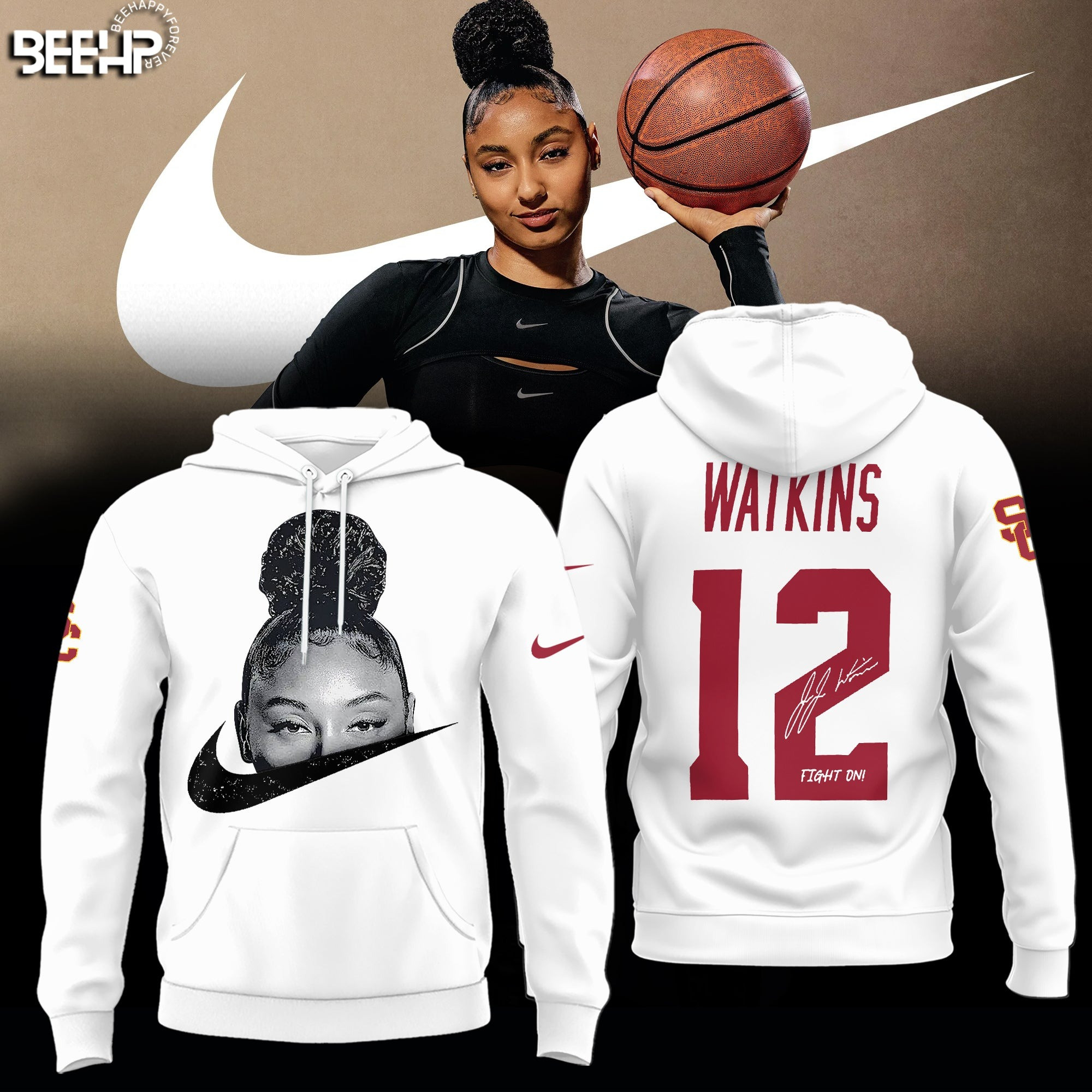USC 2025 Trojan x JuJu Watkins Hoodie Present Gifts For Basketball Fans