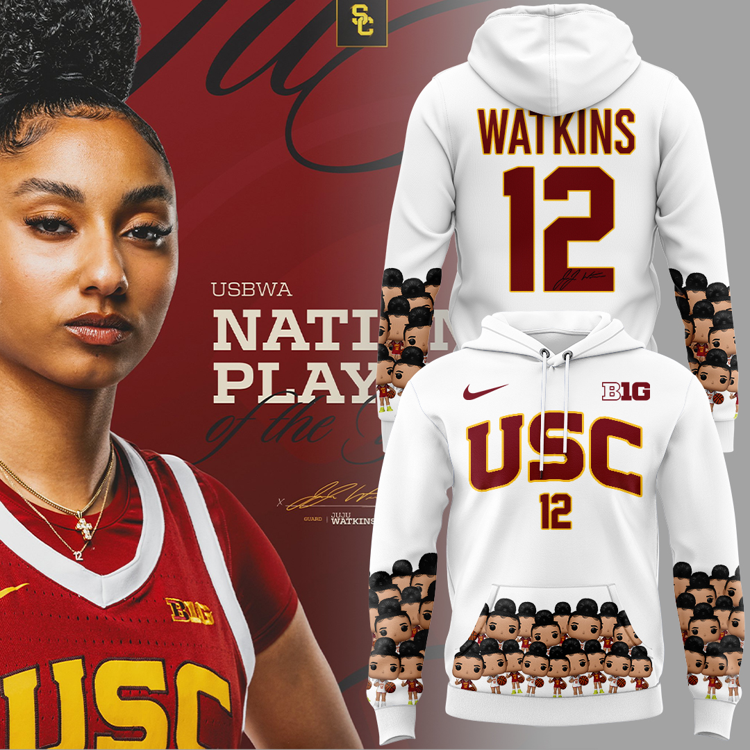 USC Trojans JuJu Watkins Player Of The Year Hoodie Cool Gifts For Basketball Players