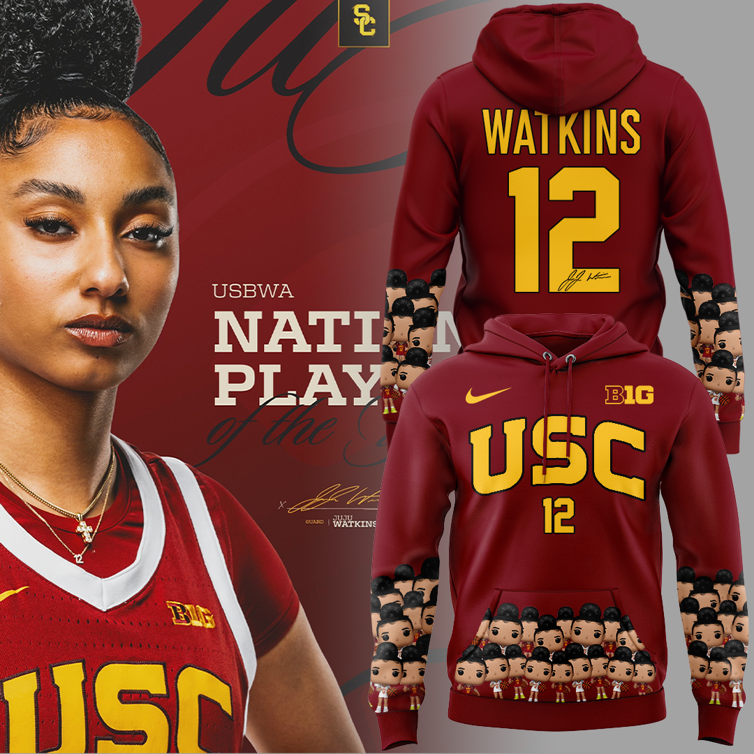USC Trojans JuJu Watkins Player Of The Year Hoodie Senior Night Gifts For Basketball Players
