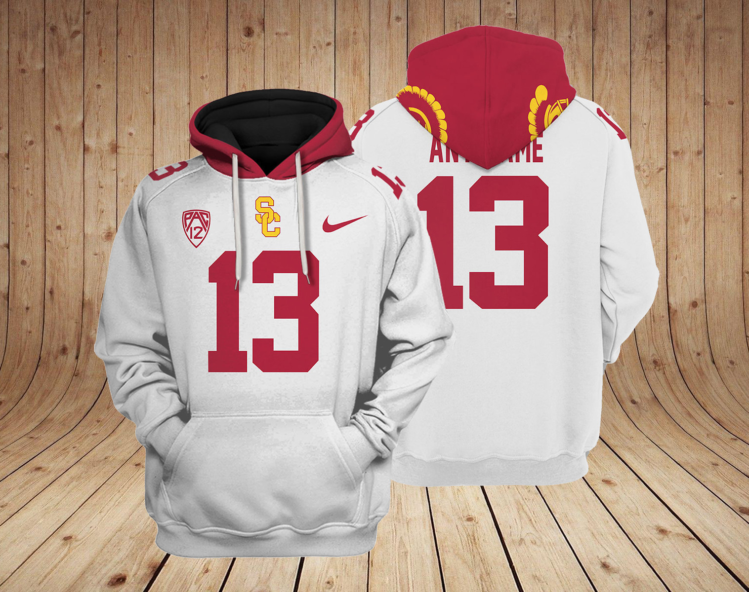 USC Trojans NCAA Custom 3D Hoodie PT19118