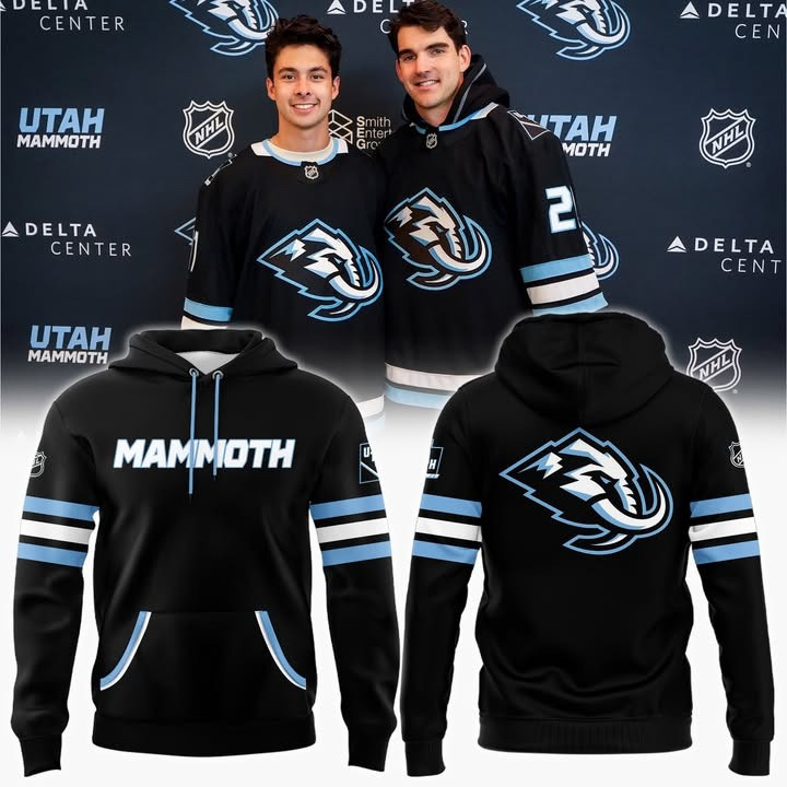 Utah Mammoth Merch Hoodie NFL Utah Hockey Club Apparel Hooded Sweatshirt Fan Gift Ideas