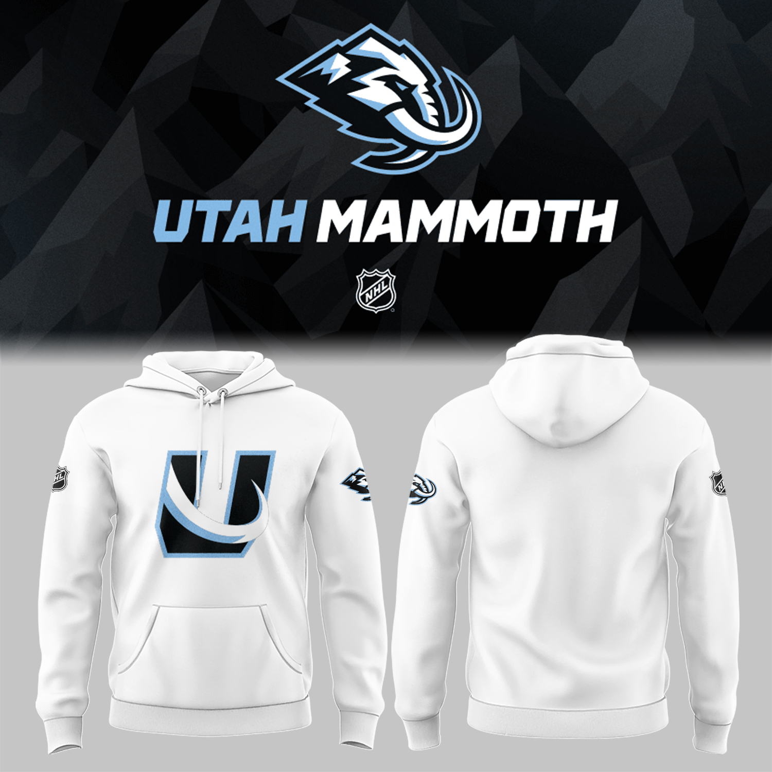 Utah Mammoth Tusks Up Unleashed The Ice Age Returns Hoodie Gifts For Hockey Players