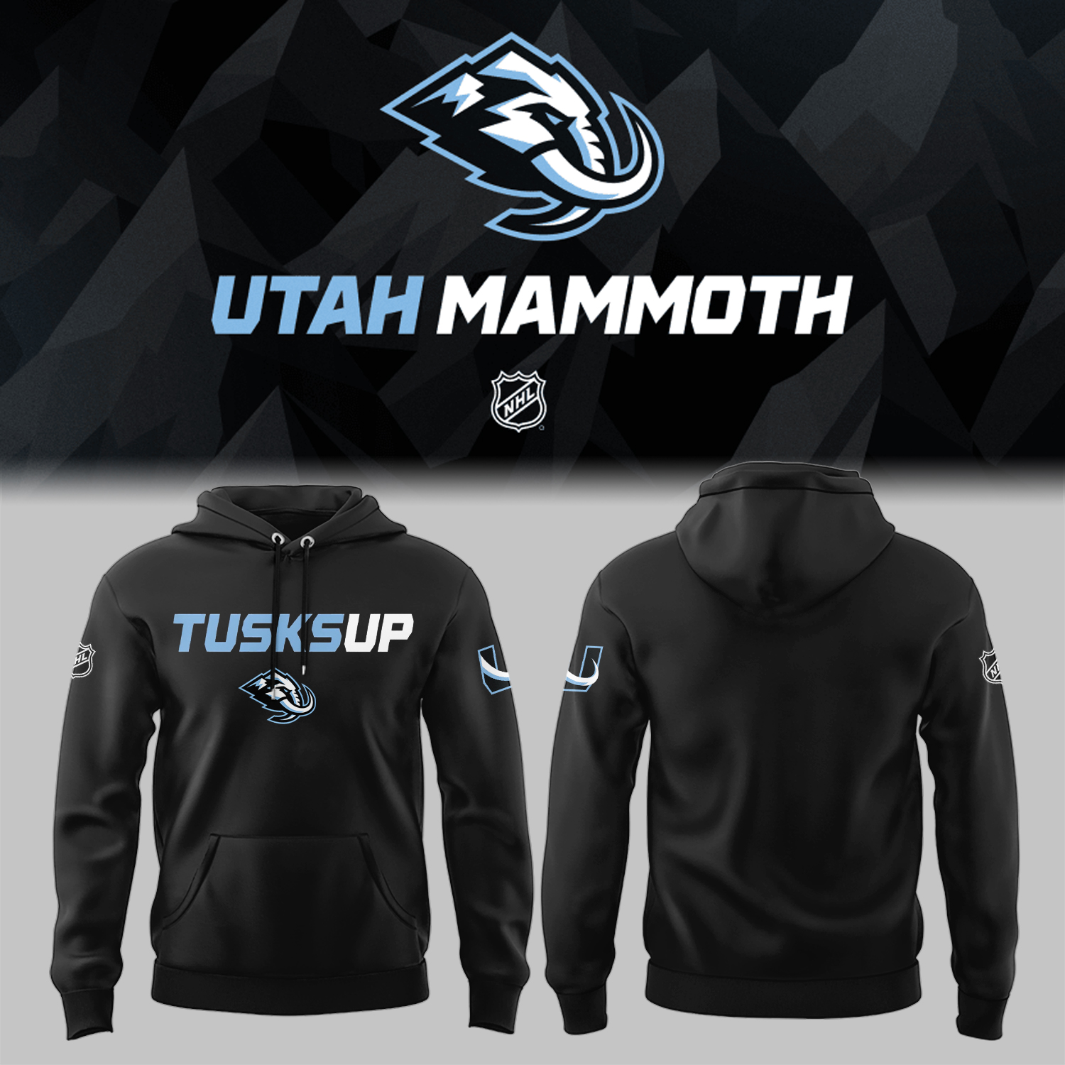 Utah Mammoth Tusks Up Unleashed The Ice Age Returns Hoodie Hockey Coach Gift Ideas