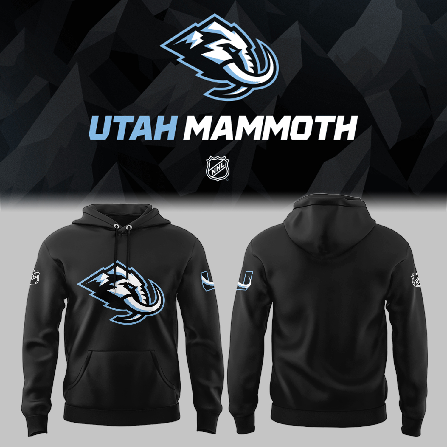 Utah Mammoth Tusks Up Unleashed The Ice Age Returns Hoodie Hockey Gifts Idea