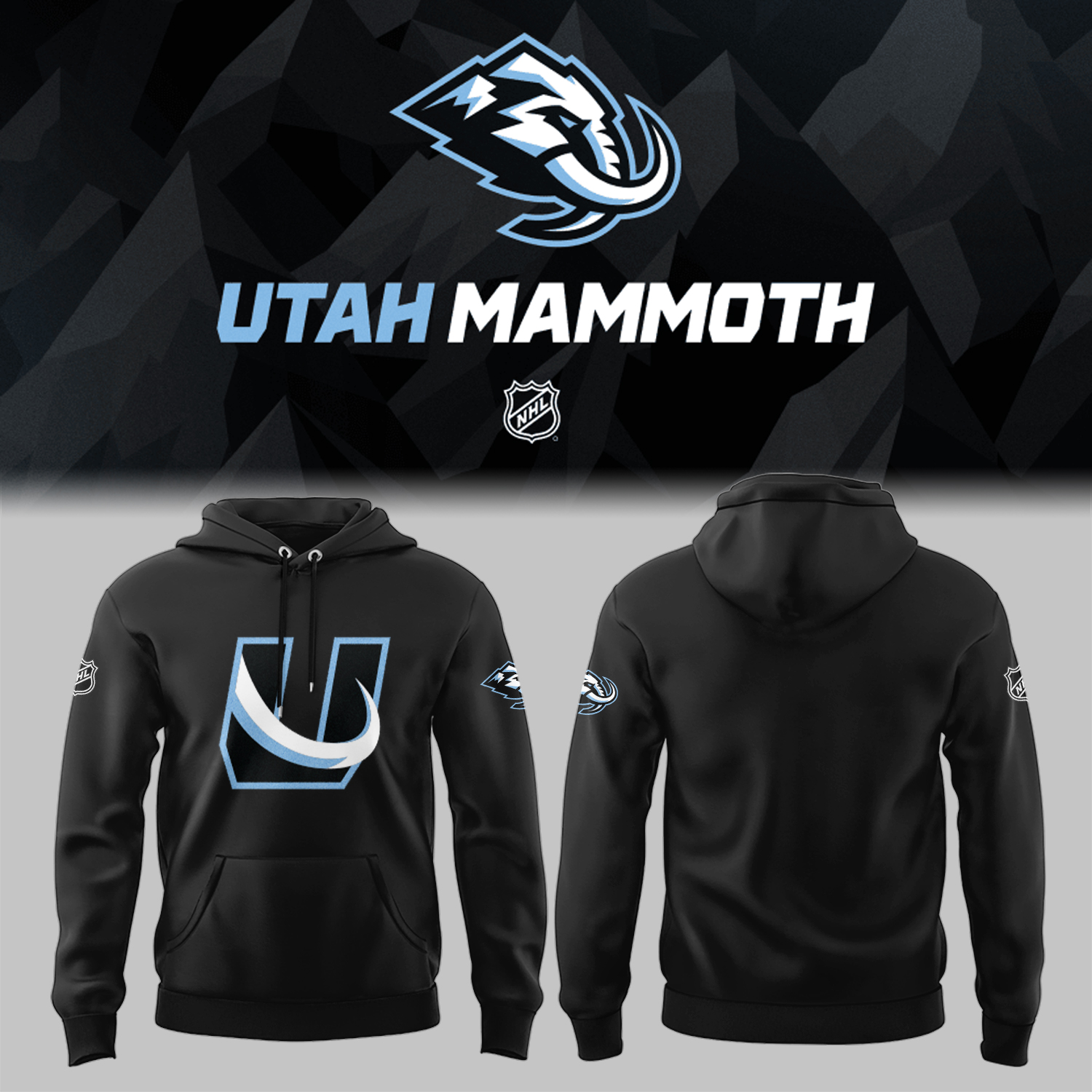 Utah Mammoth Tusks Up Unleashed The Ice Age Returns Hoodie Unique Hockey Gifts