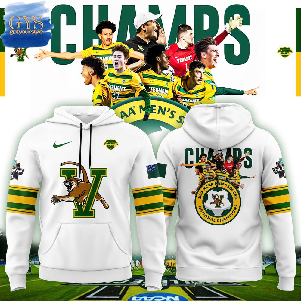 UVM 2024 Mens Soccer National Champions Premium Limited Pullover Hoodie