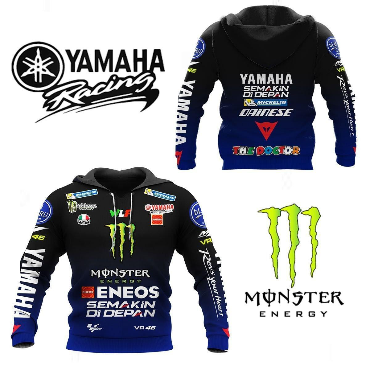 Valentino Rossi Vr46 The Doctor Eneos All Over Print Hoodie Zip Hoodie 144