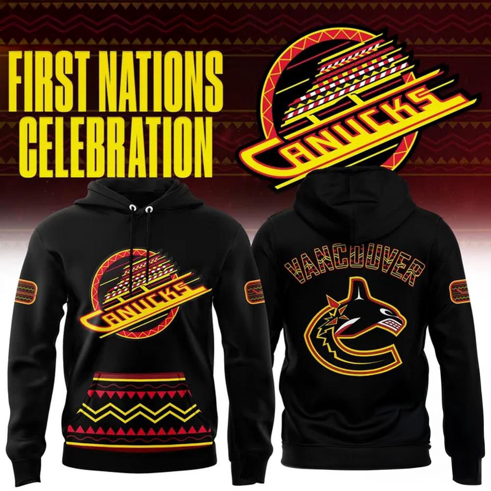 Vancouver Canucks First Nations Celebration Hoodie Unique Gifts For Hockey Fans