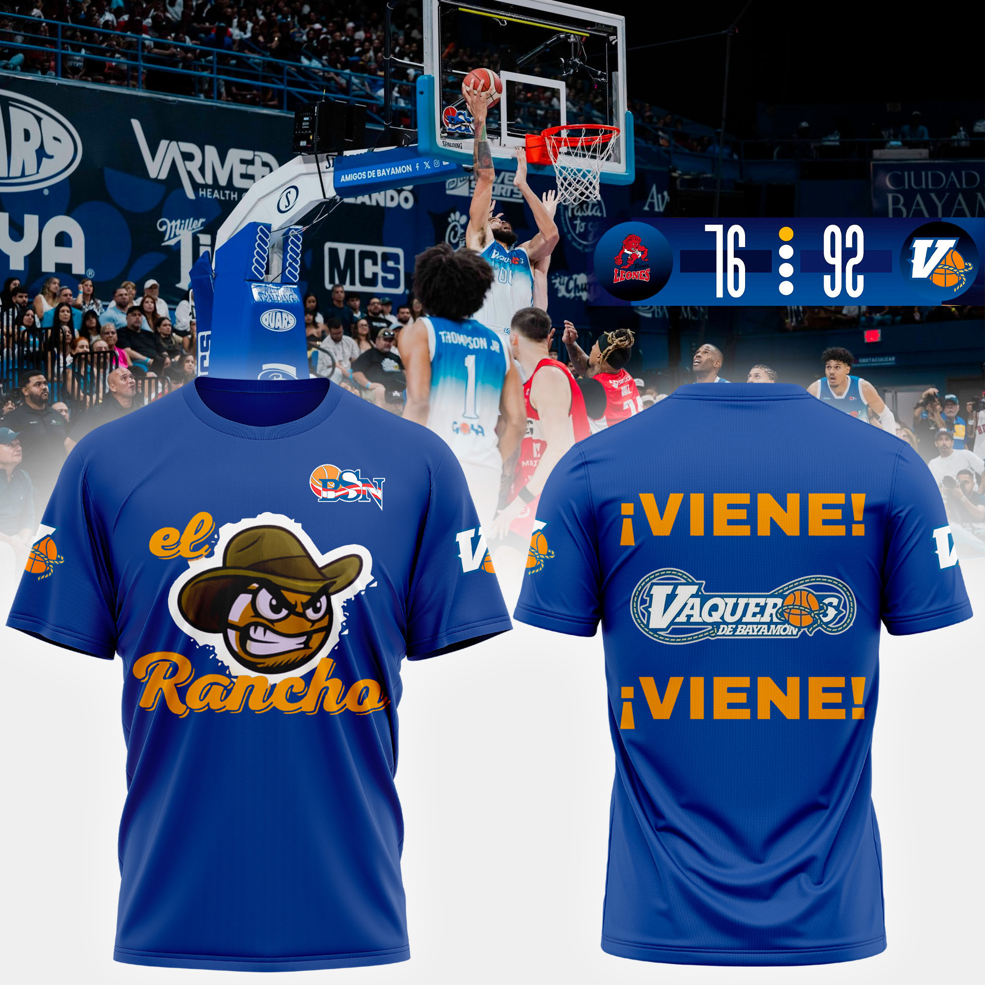 Vaqueros De Bayamon BSN LA Final 2025 T-shirt Gifts For Bball Players
