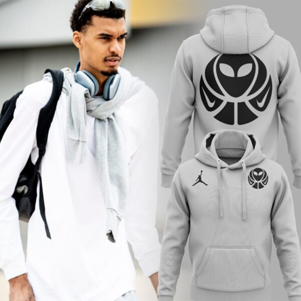 Victor Wembanyama Alien New Logo Hoodie Fan Merch Gifts For Basketball Lovers