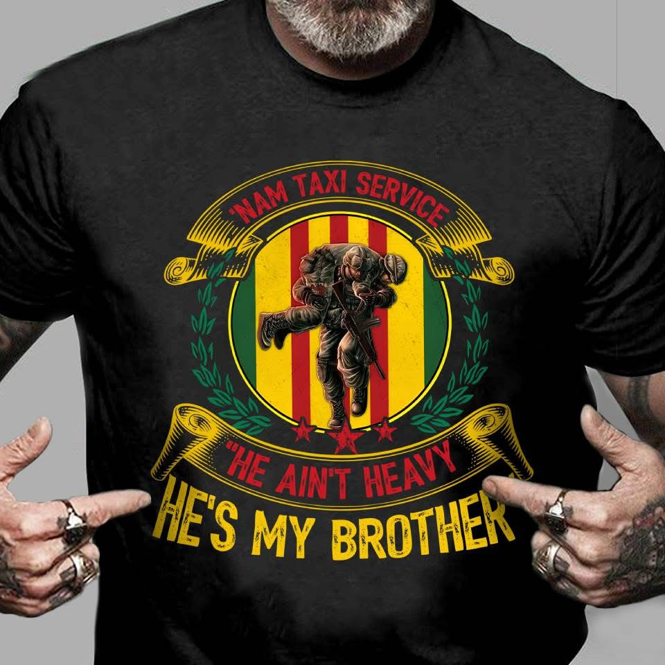 Vietnam Veterans Nam Taxi Service Shirt Veterans Day T-Shirt Gifts For Dad