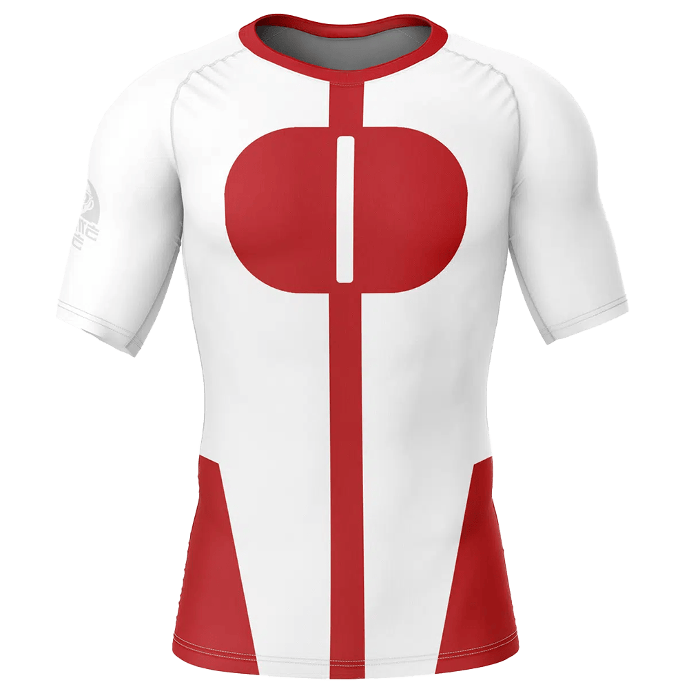 Viltrumite Compression Rash Guard Omni Man Invincible Short Sleeve Rash Guard