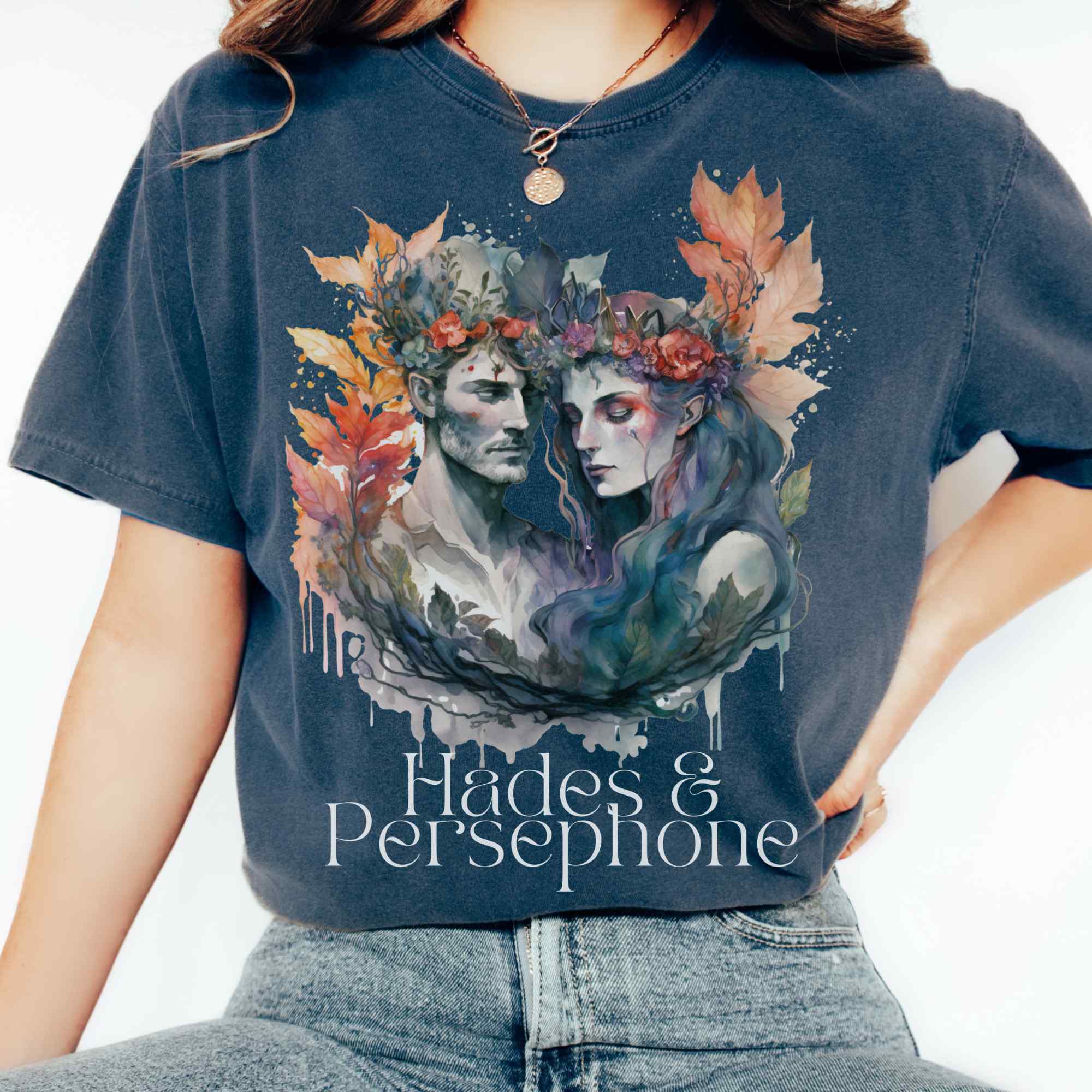 Vintage Hades & Persephone Greek Mythology T-Shirt Gift For Girl