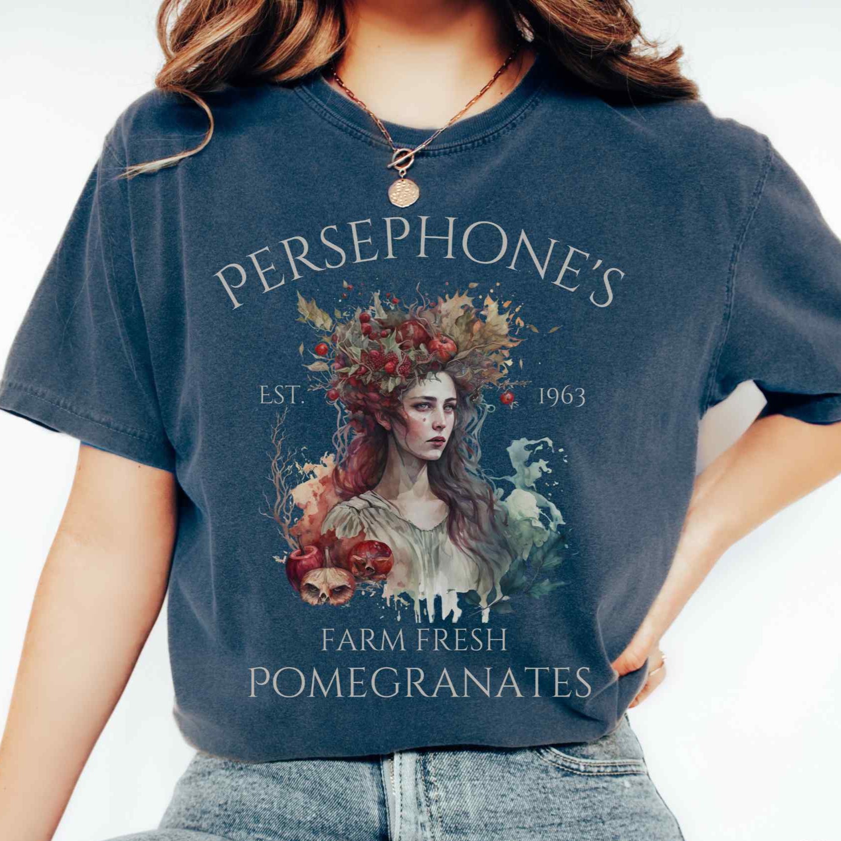 Vintage Persephone T-Shirt Greek Mythology T-Shirt Gift For Women
