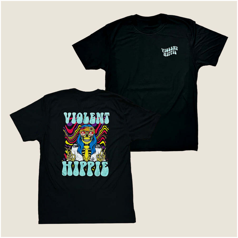 Violent Hippie Merch Violent Hippie Bh Skeleton Shirt Gifts For Dudes Birthday Gifts For Fans