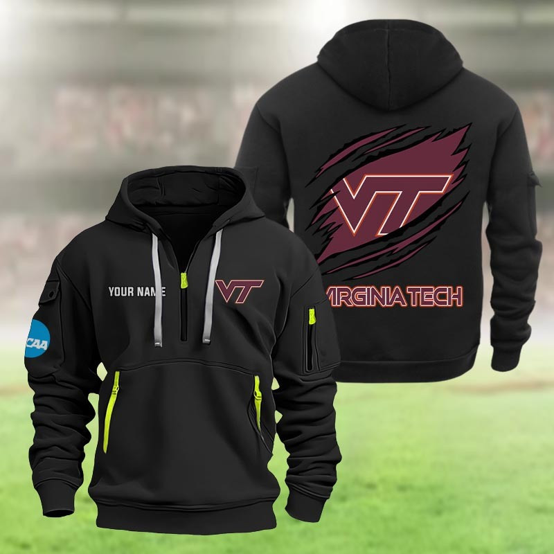 Virginia Tech Hokies Football Ncaa 2025 Black Hoodie Classic Football Fan Gift