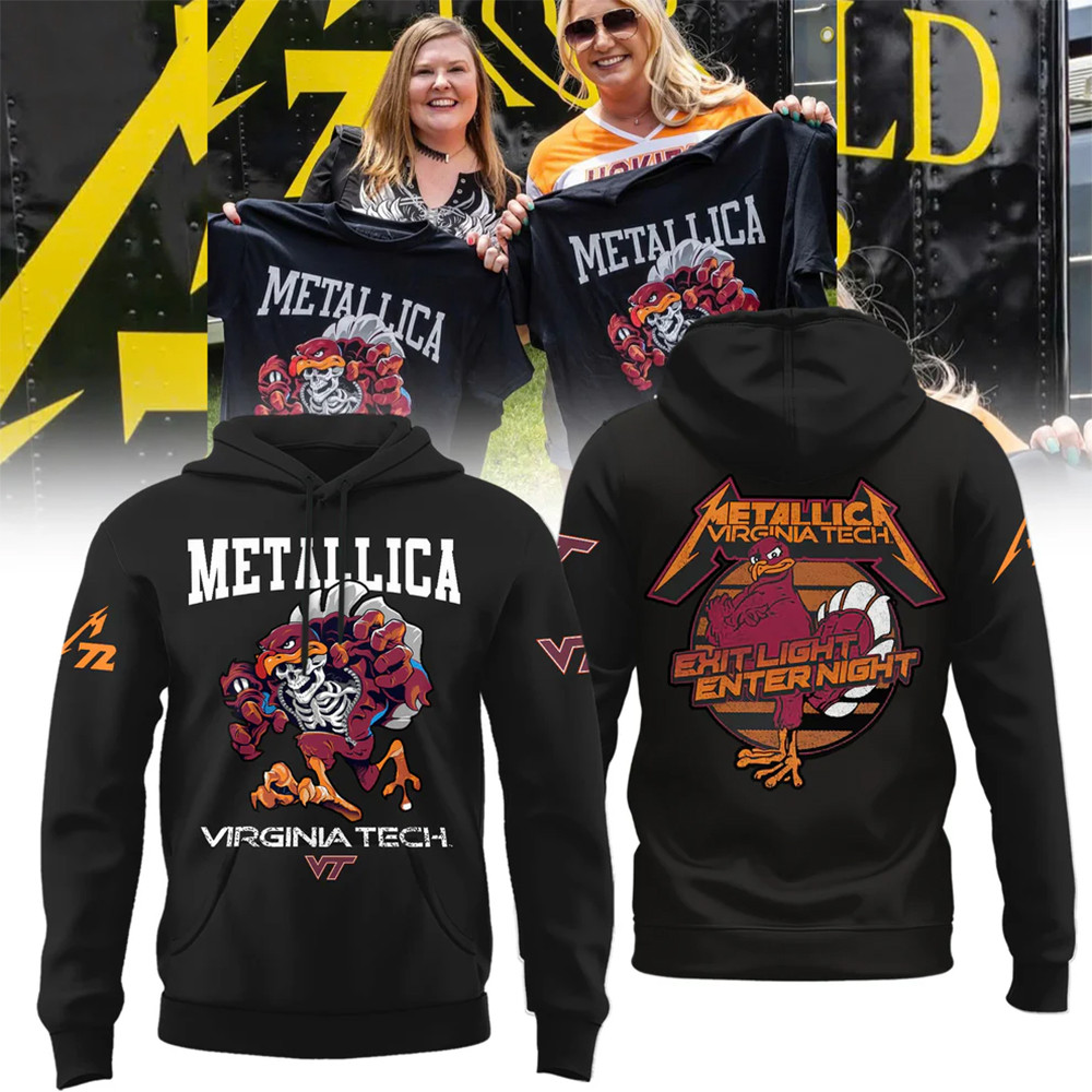 Virginia Tech Hokies Metallica Hoodie Best Gift For Football Lovers