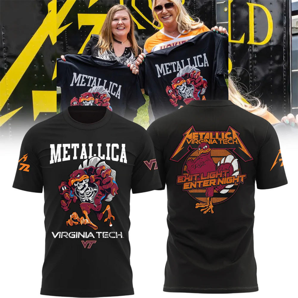 Virginia Tech Hokies Metallica Shirt Unique Gifts For Football Fan