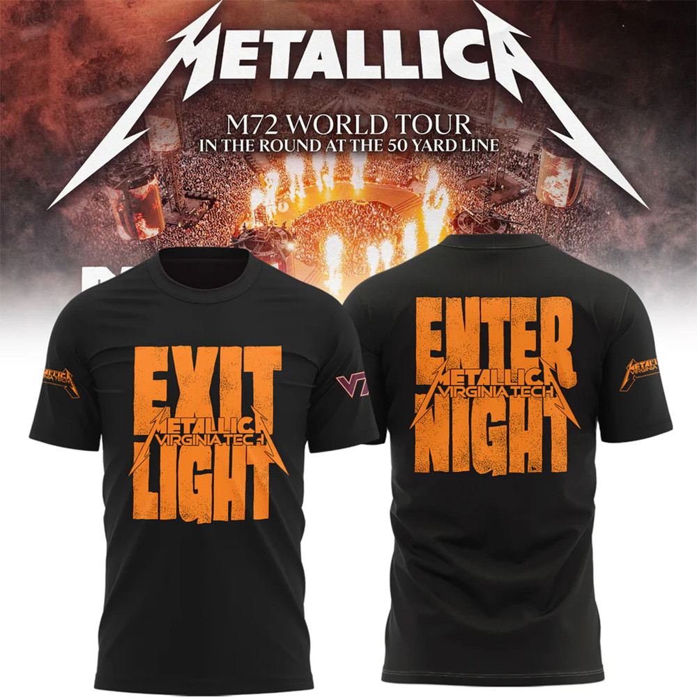Virginia Tech Hokies Metallica T-Shirt Best Football Gifts For Husband