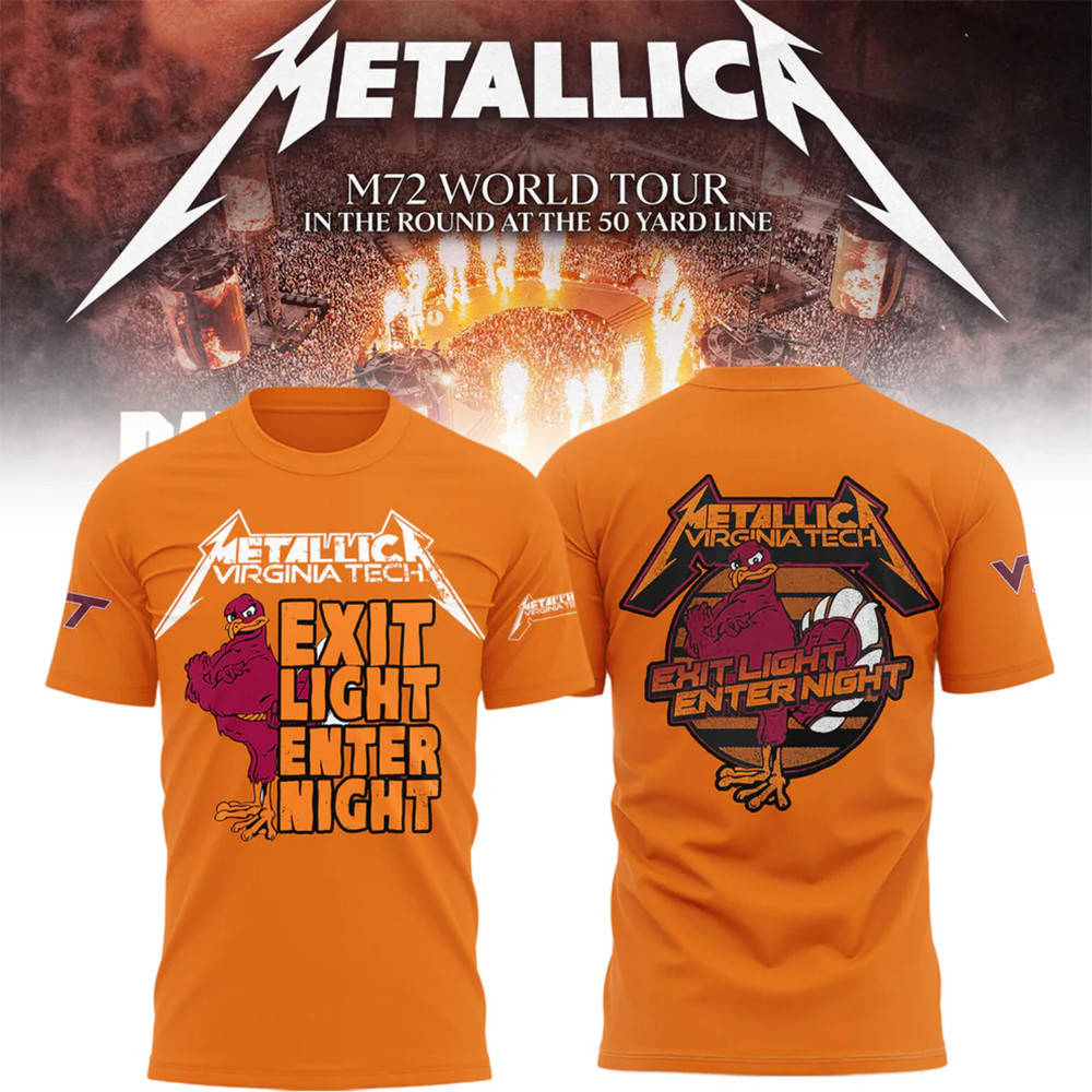Virginia Tech Hokies Metallica T-Shirt Unique Gifts For Music Lovers