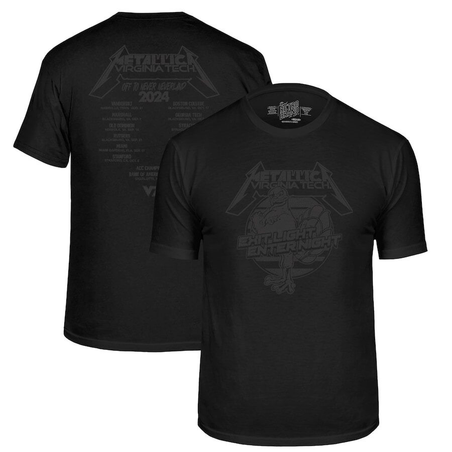 Virginia Tech Metallica Enter Night Black Shirt Perfect Gift For Rock Fans