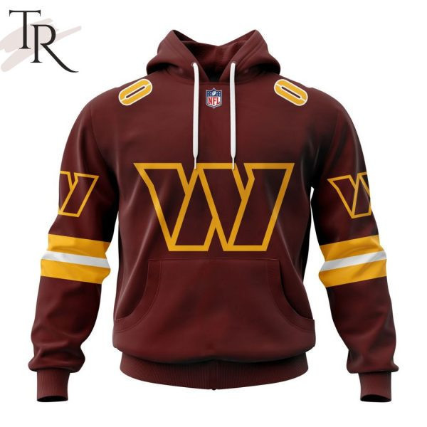 Washington Commanders Personalized Name And Number NFL 3D Hoodie Version 74