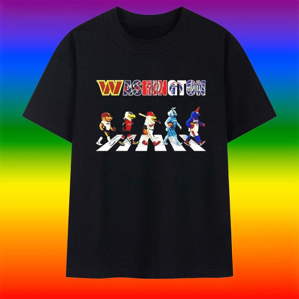Washington Mascot Chibi Walking Abbey Road 2025 T-Shirt