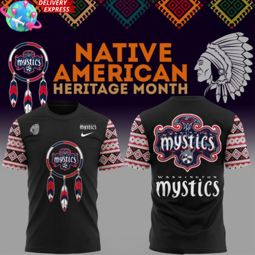 Washington Mystics Native American Heritage Month 2025 T-Shirt Awesome Fathers Day Gifts