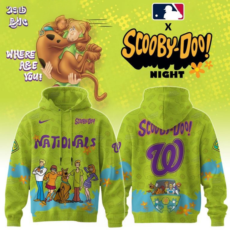 Washington Nationals Scooby Doo Night 3D Hoodie Great Gifts For Basketball Fans