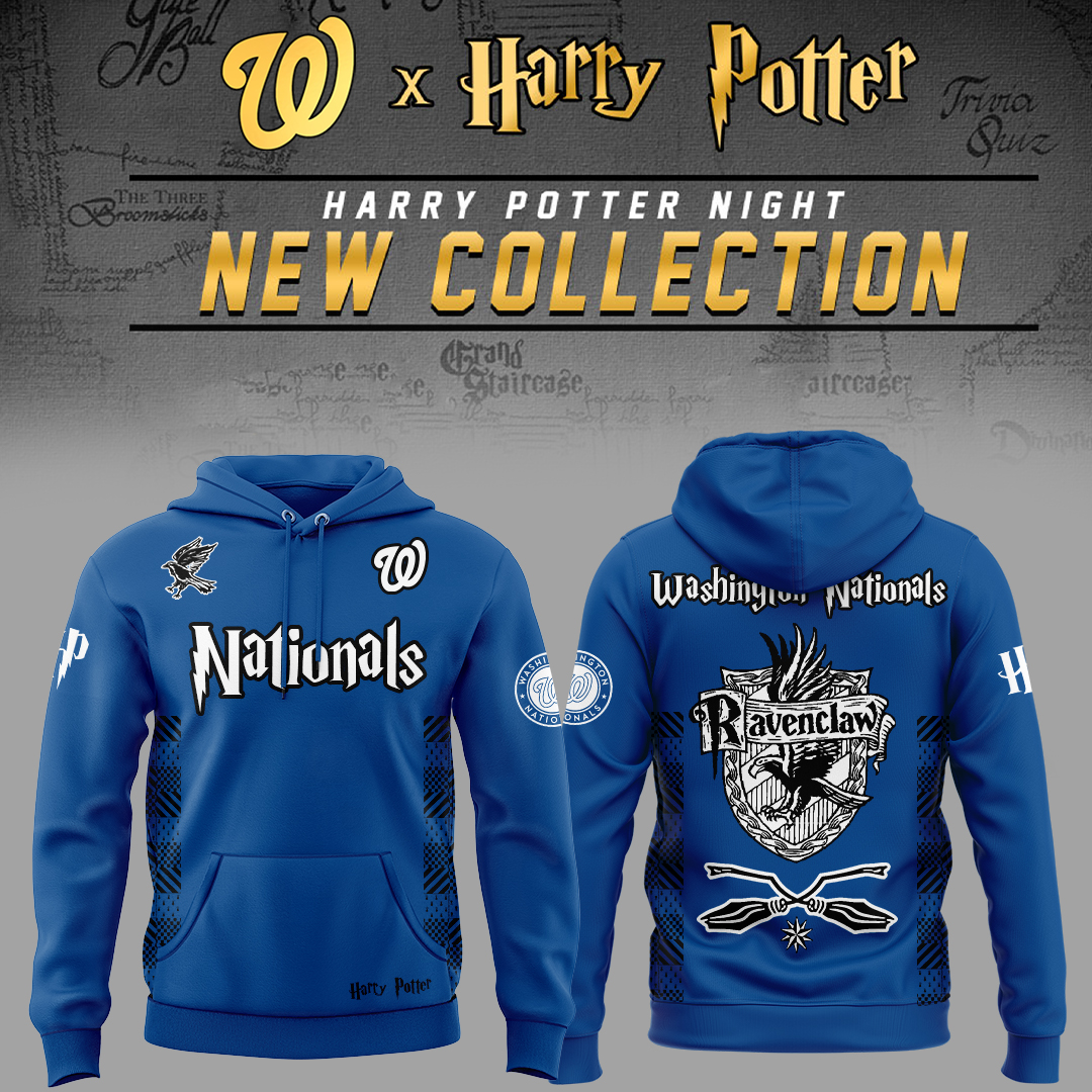 Washington Nationals x Harry Potter Night Ravenclaw House Hoodie Gifts For Baseball Fans