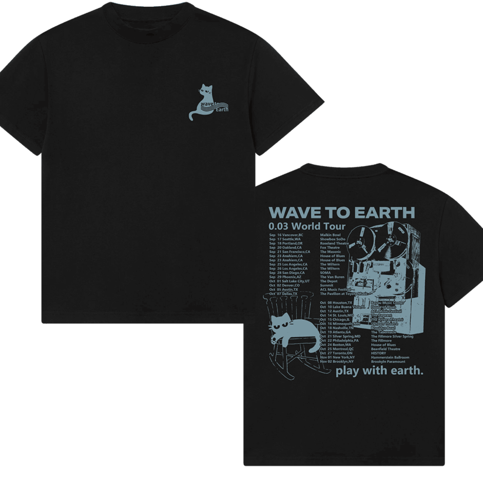 Wave To Earth Merch T-Shirt Wave To Earth 0.03 World Tour Shirt Birthday Gift for Husband