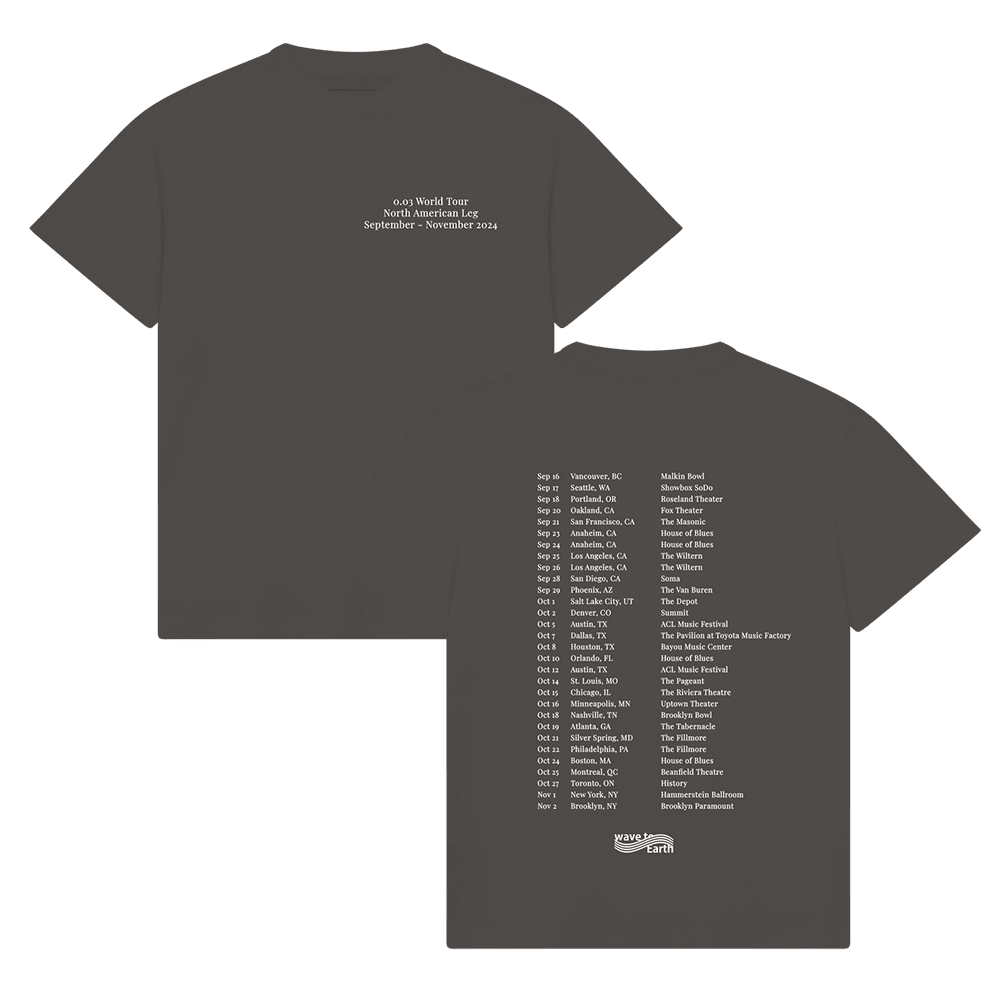 Wave To Earth Merch Wave To Earth 0.03 NA Tour T-Shirt Music Fan Gifts
