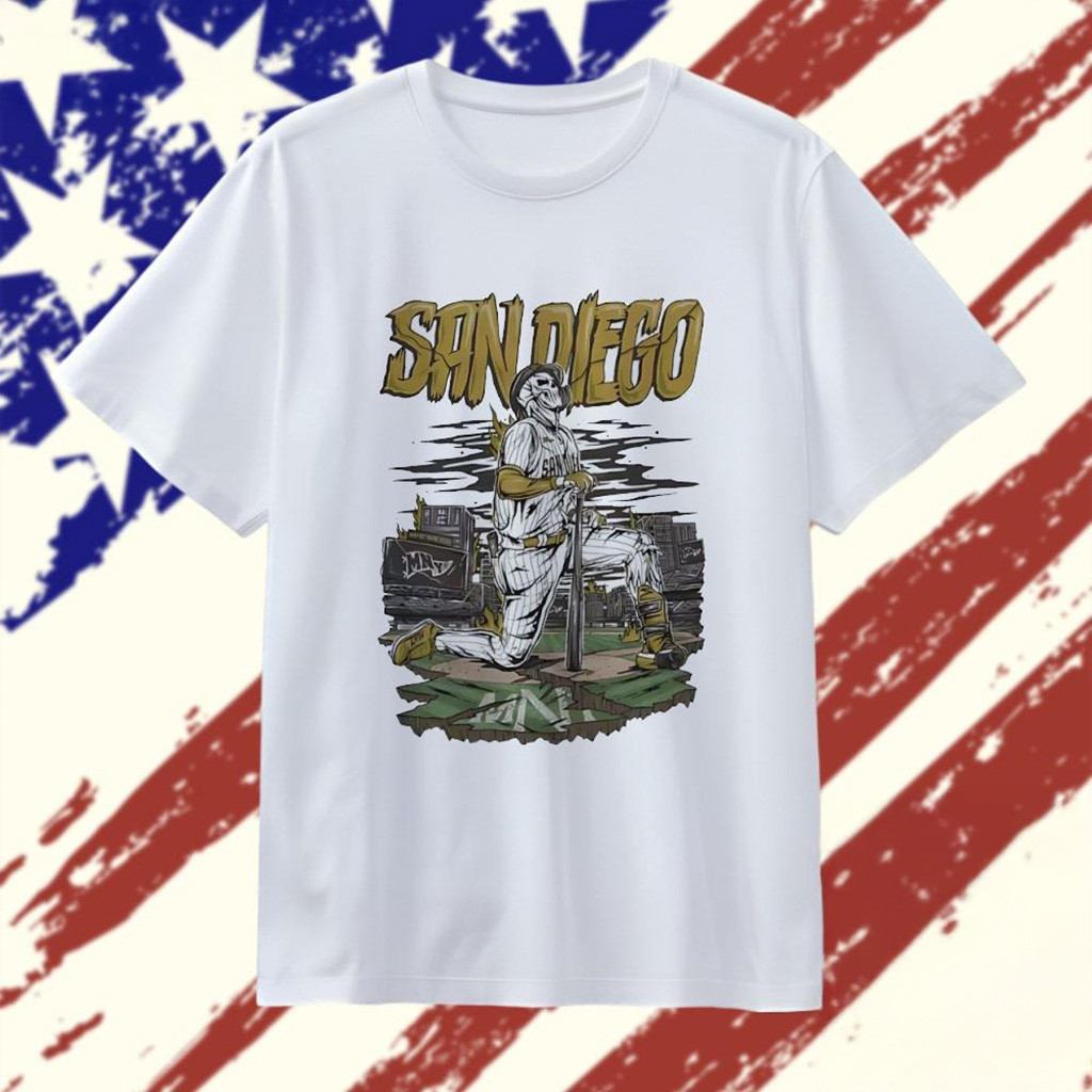 Welcome To Baseball San Diego Padres Skeleton Player T-Shirt San Diego Padres Merch