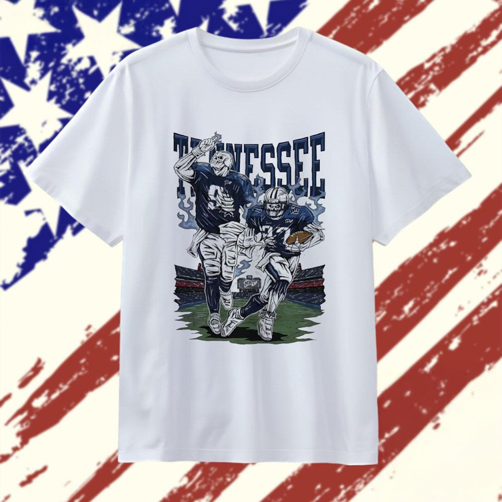 Welcome To Football Tennessee Titans Skeleton Player T-Shirt Tennessee Titans Merch