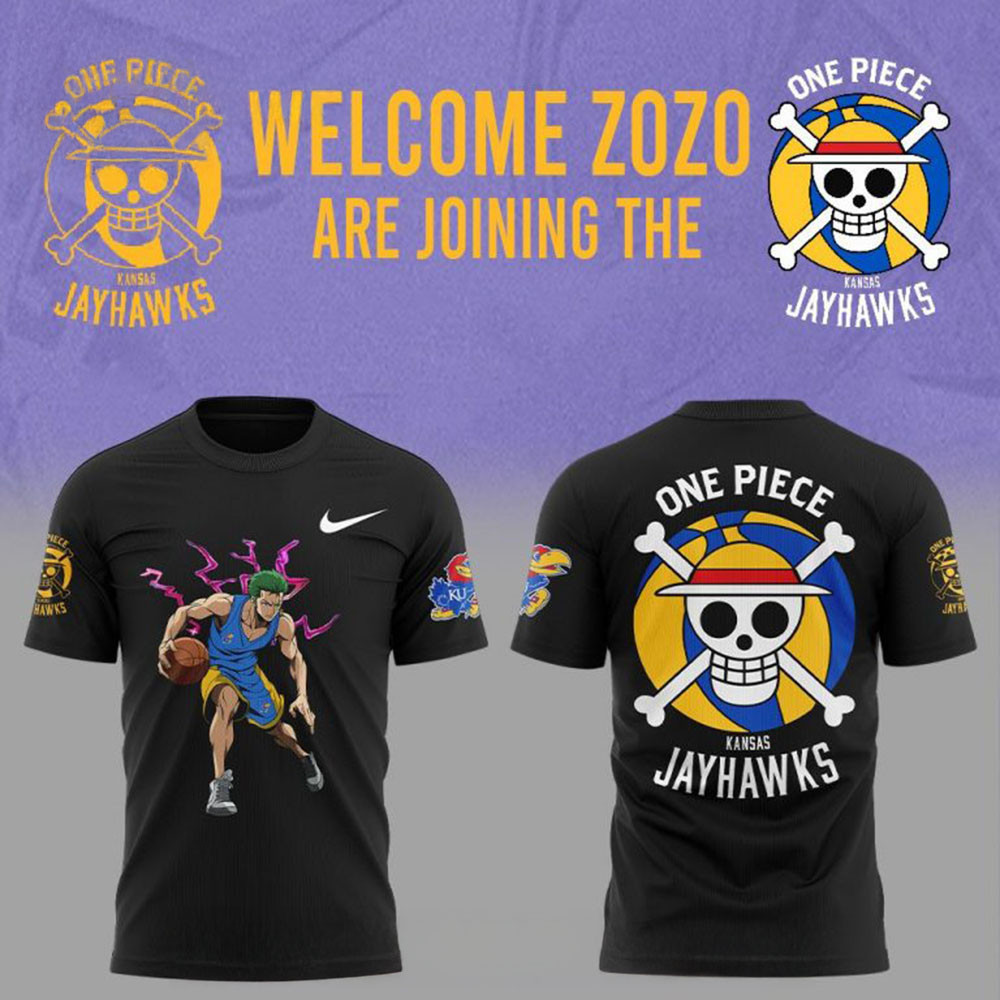 Welcome Zoro Are Joining The Kansas Jayhawks Shirt Gifts For Fathers Day From Son