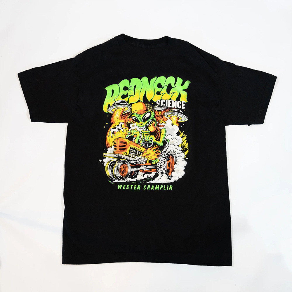 Westen Champlin Merch Redneck Science Alien T-Shirt Dad Fathers Day Gifts
