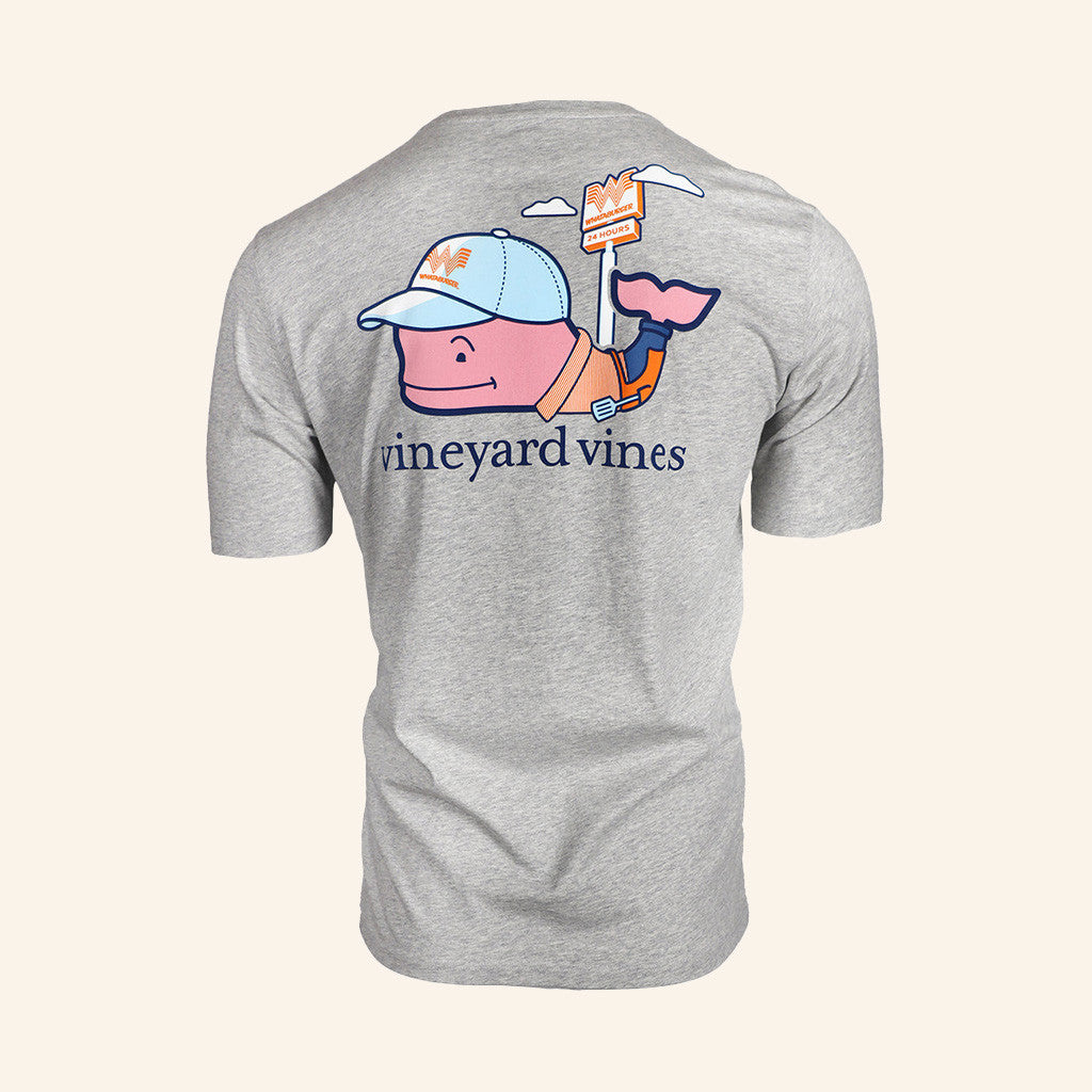 Whataburger Merch Vineyard Vines x Whataburger WhataCook Grey T-Shirt Gifts For Friends