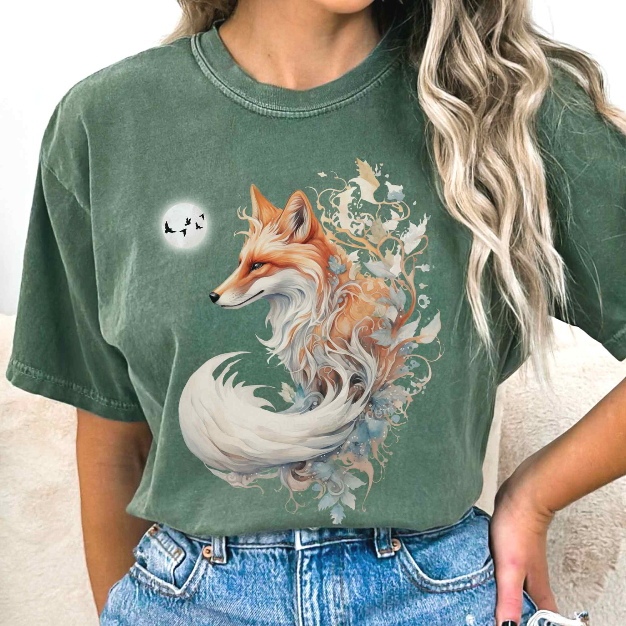 Whimsical Fox T-Shirt Best Gift For Girlfriend