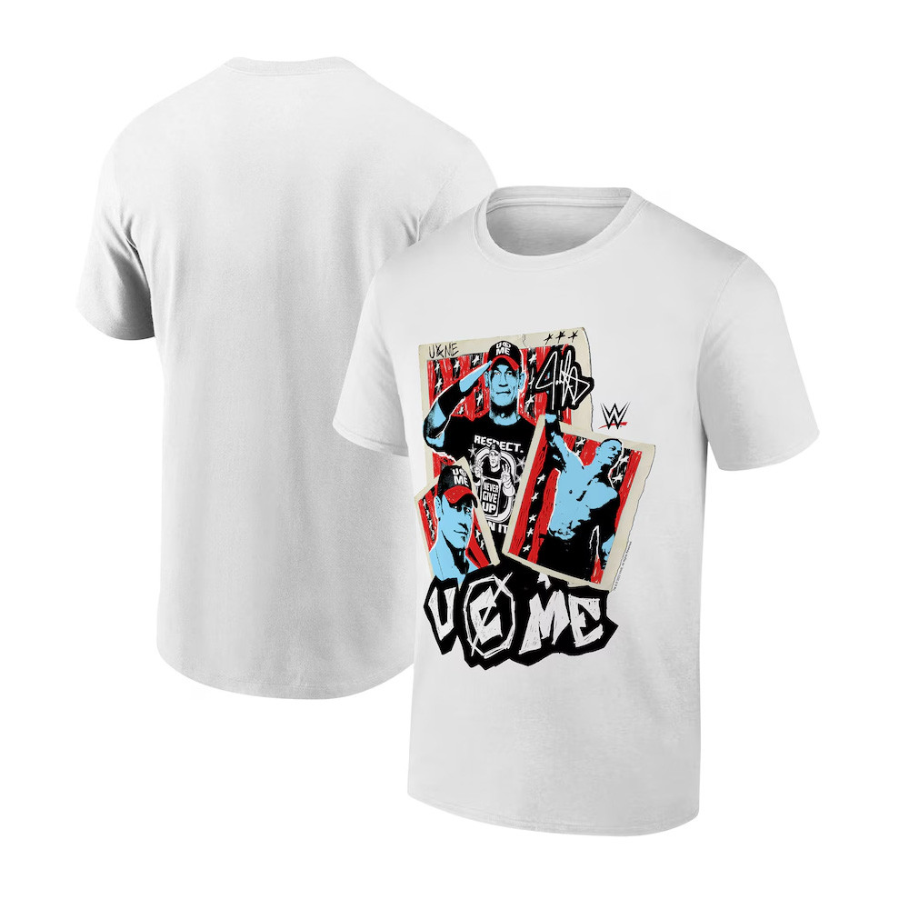 White John Cena U Cant See Me Poster Jam T-Shirt Fathers Day Gifts Special