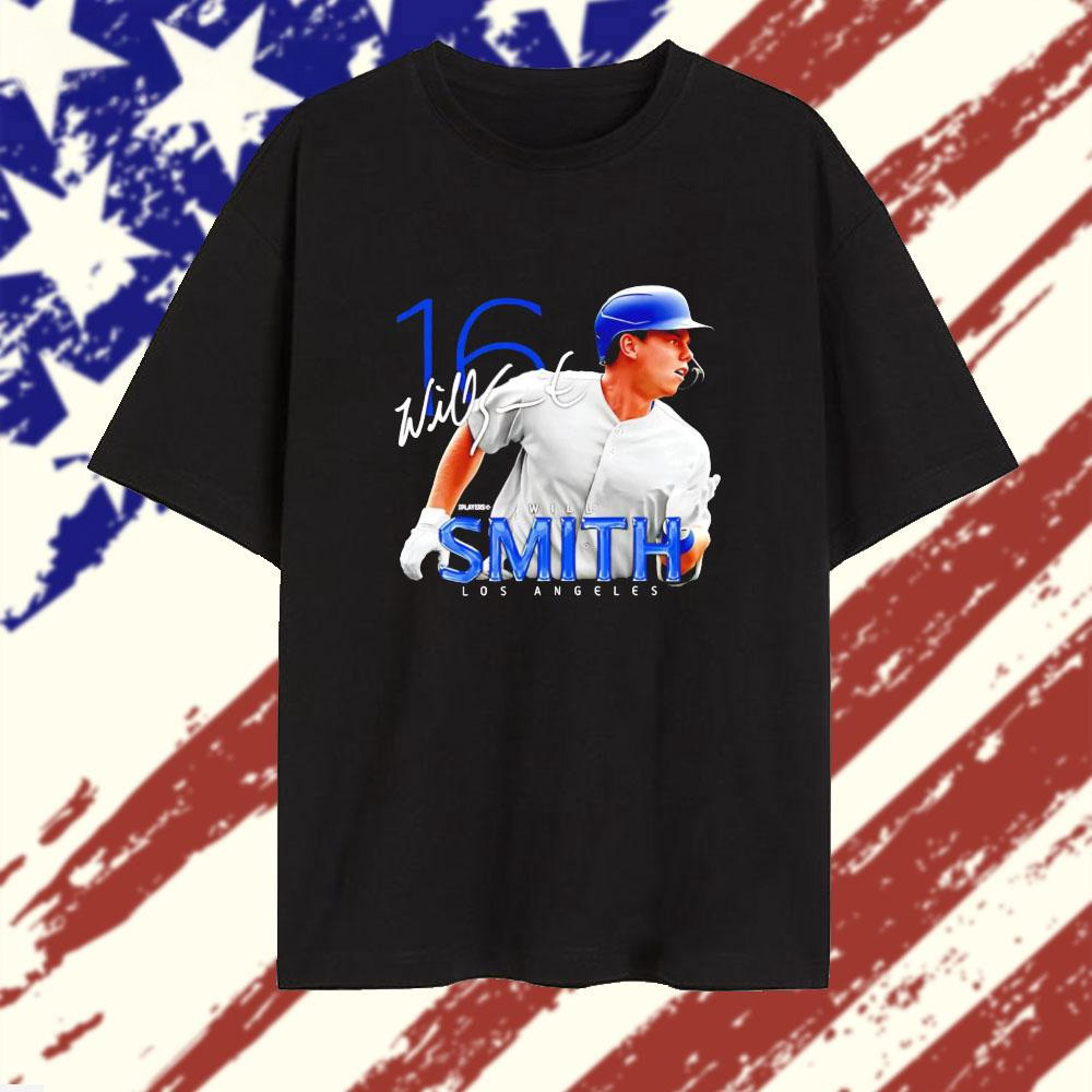 Will Smith Los Angeles Dodgers Breakout Signature T-Shirt Baseball Lover Gift Ideas