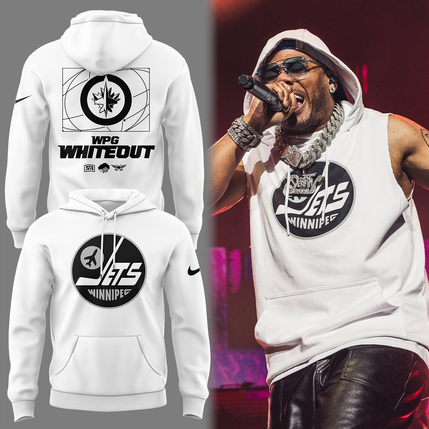 Winnipeg Jets Hockey  The Whiteout Party 2025 Hoodie Presents For Hockey Players