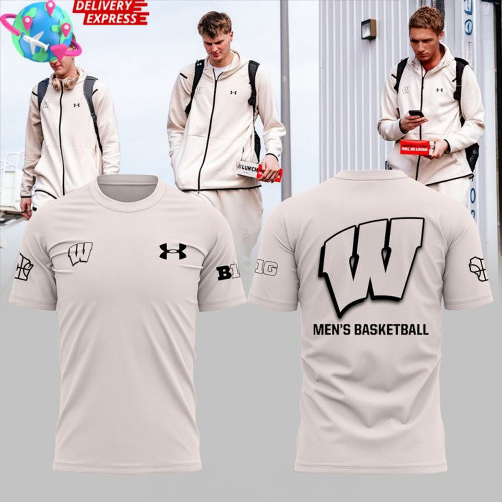 Wisconsin Badgers Mens Basketball 2025 T-Shirt Wisconsin Badgers Merch Top Fathers Day Gifts