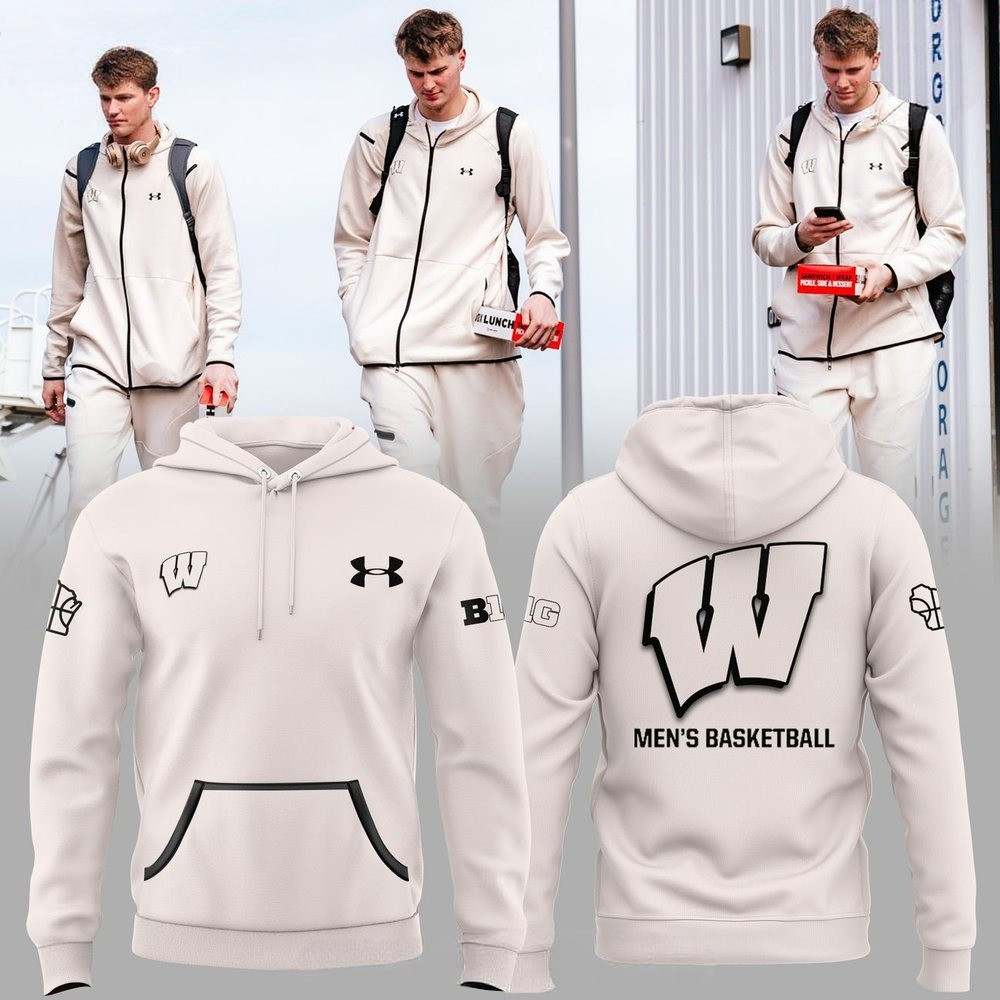 Wisconsin Badgers MenÃ¢â‚¬â„¢s March Madness Basketball Hoodie Fans Gifts